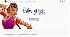 Desktop Screenshot of festivalofindia.ca