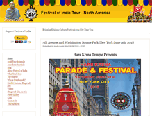 Tablet Screenshot of festivalofindia.org